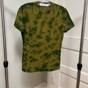 Proenza Schouler Green Tie-Dye T-Shirt
